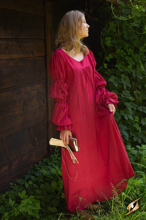 Renæssancekjole Lucretia, rød