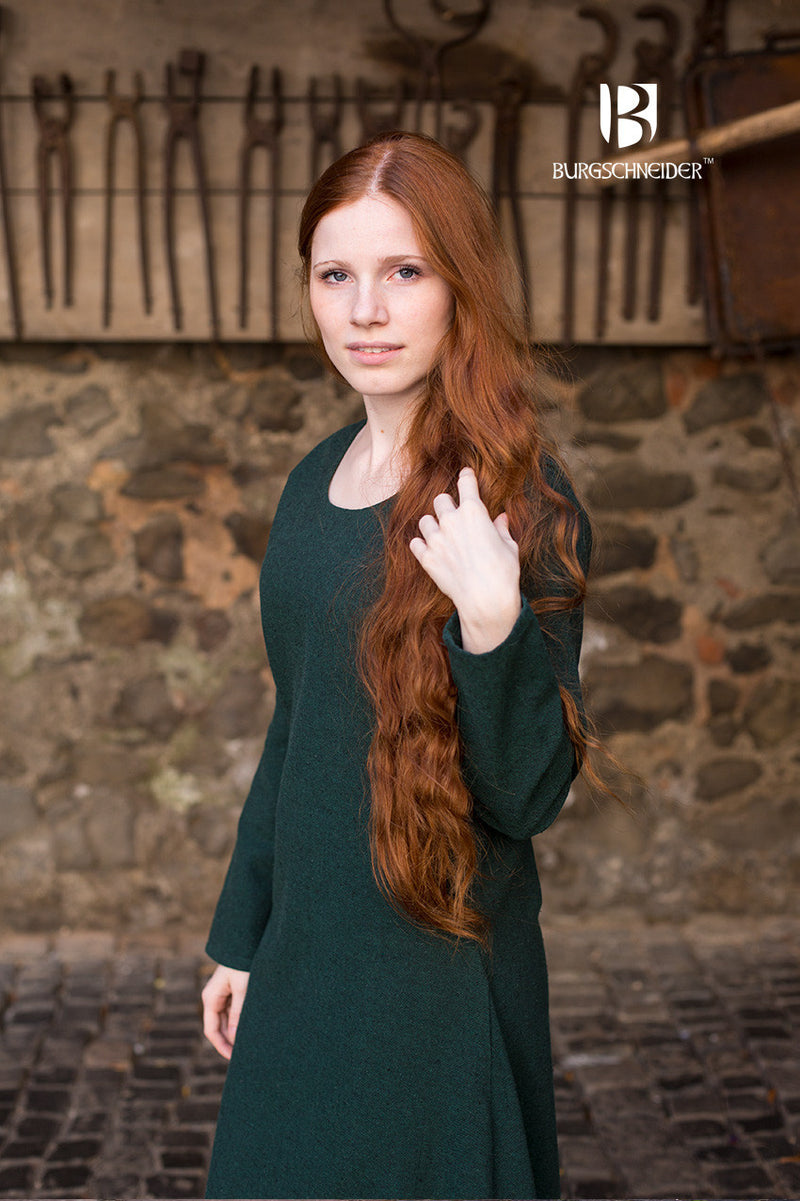 Abito medievale Freya (verde scuro)