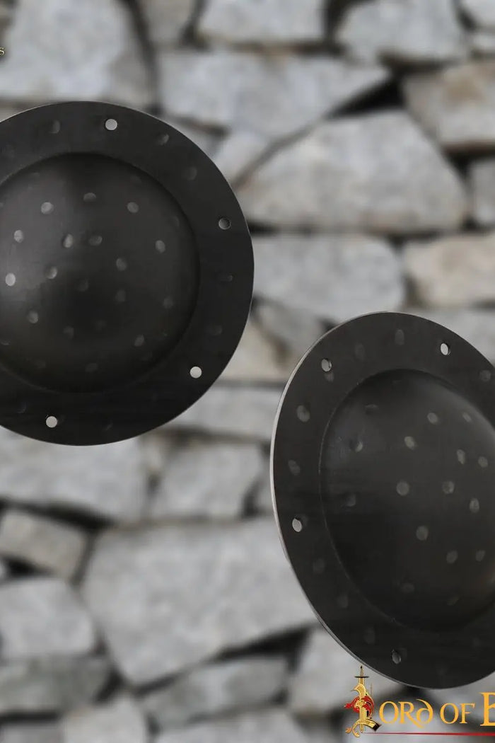 Viking schildknop zwart