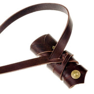 Cintura portaspada vichinga di lusso, 135 cm, marrone