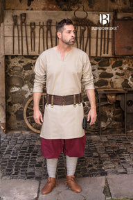 Středověká tunika Leif, přírodní