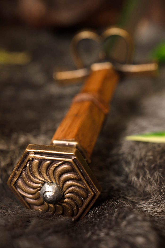 Duitse quillondolk met schede, 16e eeuw, semi-scherp