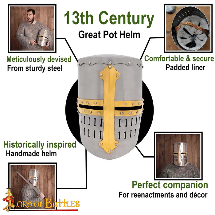 Early 13th century crusader helmet, 1.6 mm