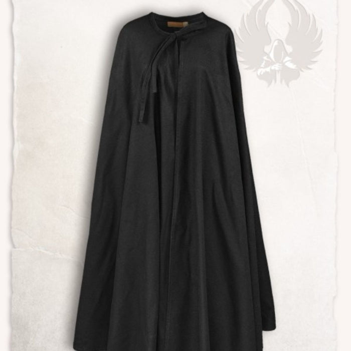 Musketiers mantel Tilly, zwart