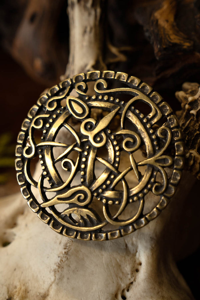 Vikingebæltebeslag Pitney, messing