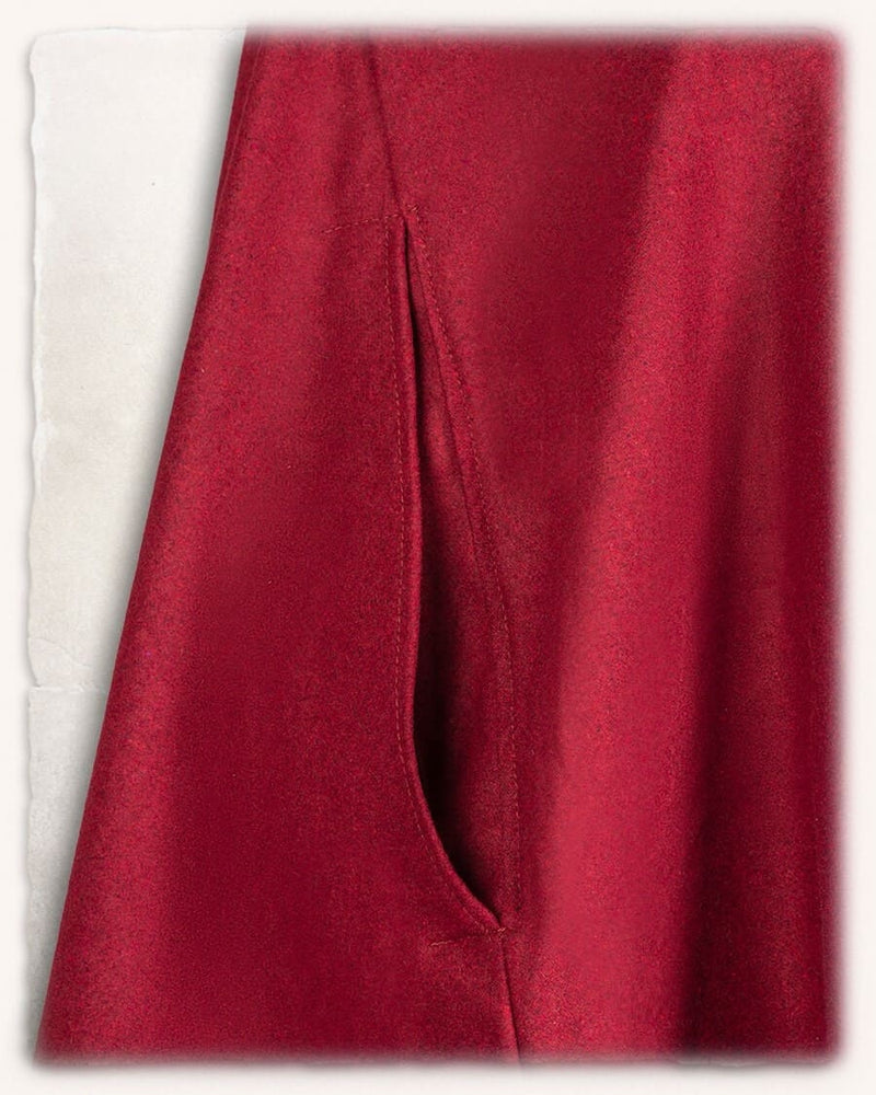 Gardecorp, manteau de voyage Raven, mélange de laine, rouge