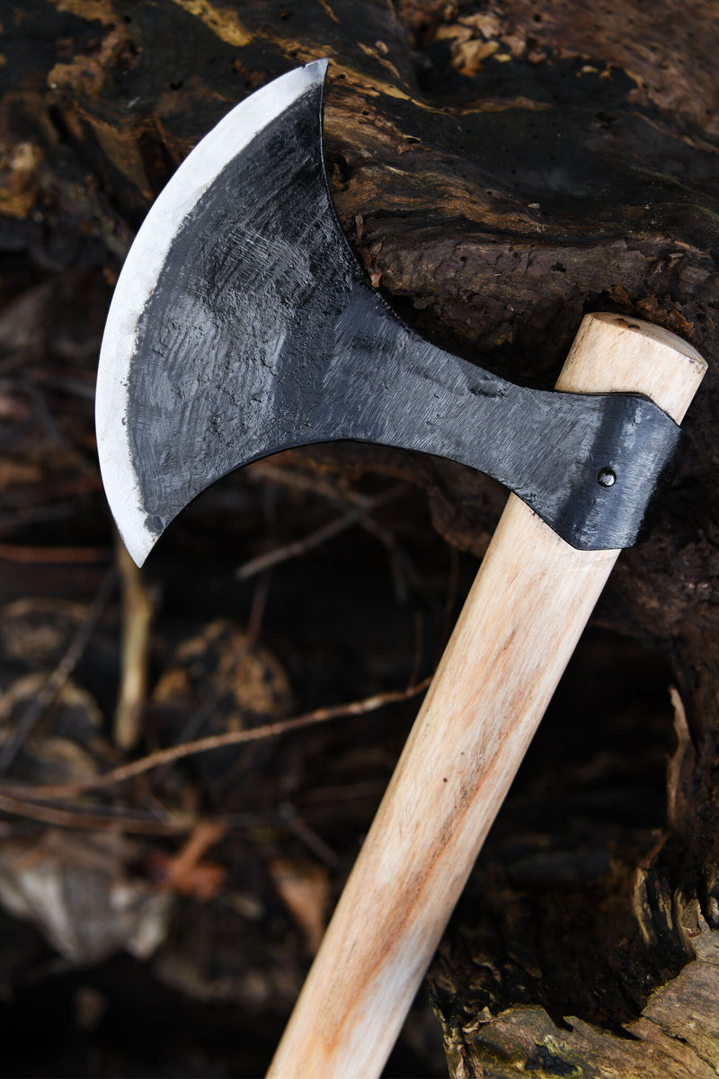 Kort dansk økse, type M, semi-skarp