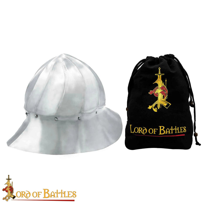 Chapel de fer bourguignonne du 15ème siècle, 1,6 mm