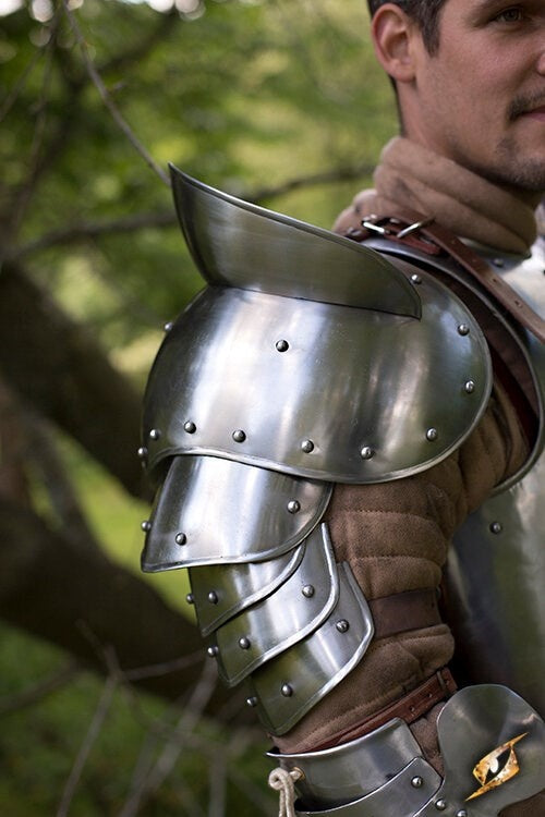 Naramienniki Warrior, rozmiar L, 1 mm