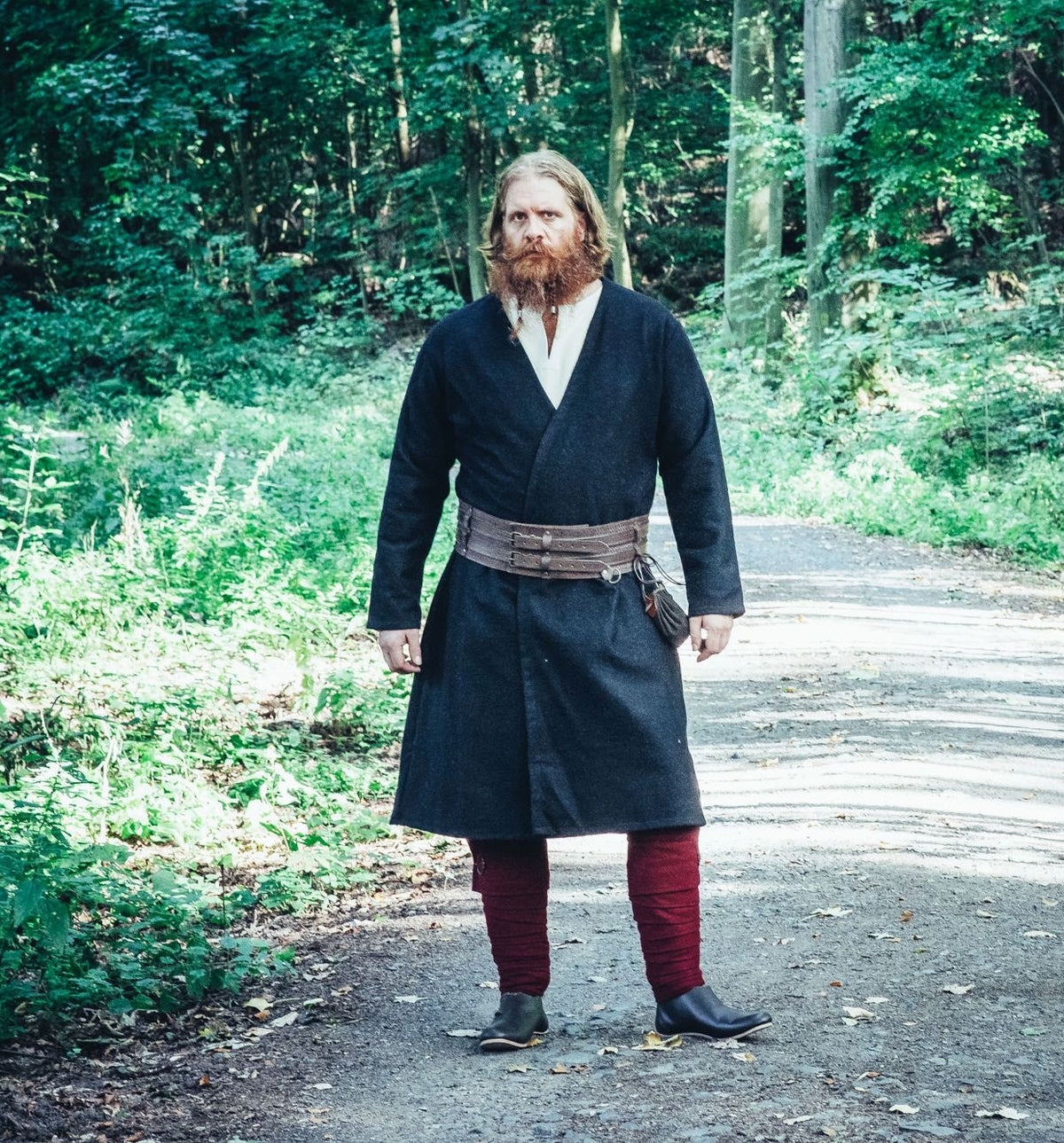 Kaftan Gustav, schwarz, Wollmischung