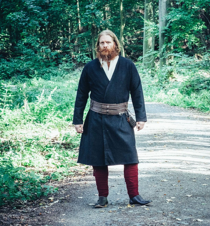 Kaftan Gustav, schwarz, Wollmischung