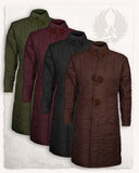 Middeleeuwse gambeson Shapur bordeaux