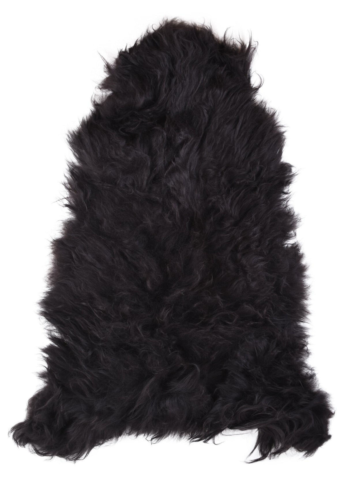Peau de mouton scandinave noire