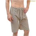 Medeltida braies, linne, naturfärgad