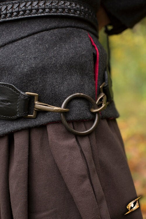 Ceinture d’épée tressée, noire