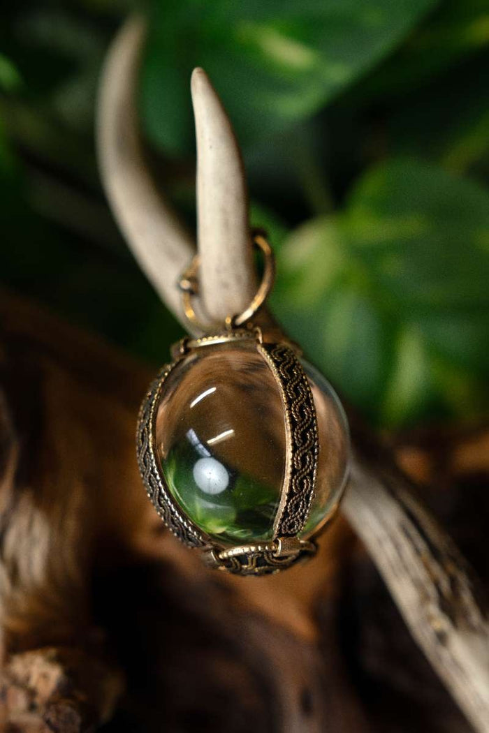 Cristal de roca franco, bronce