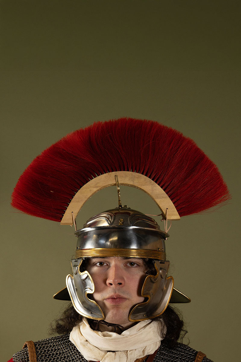 Stojak na grzebień hełmu