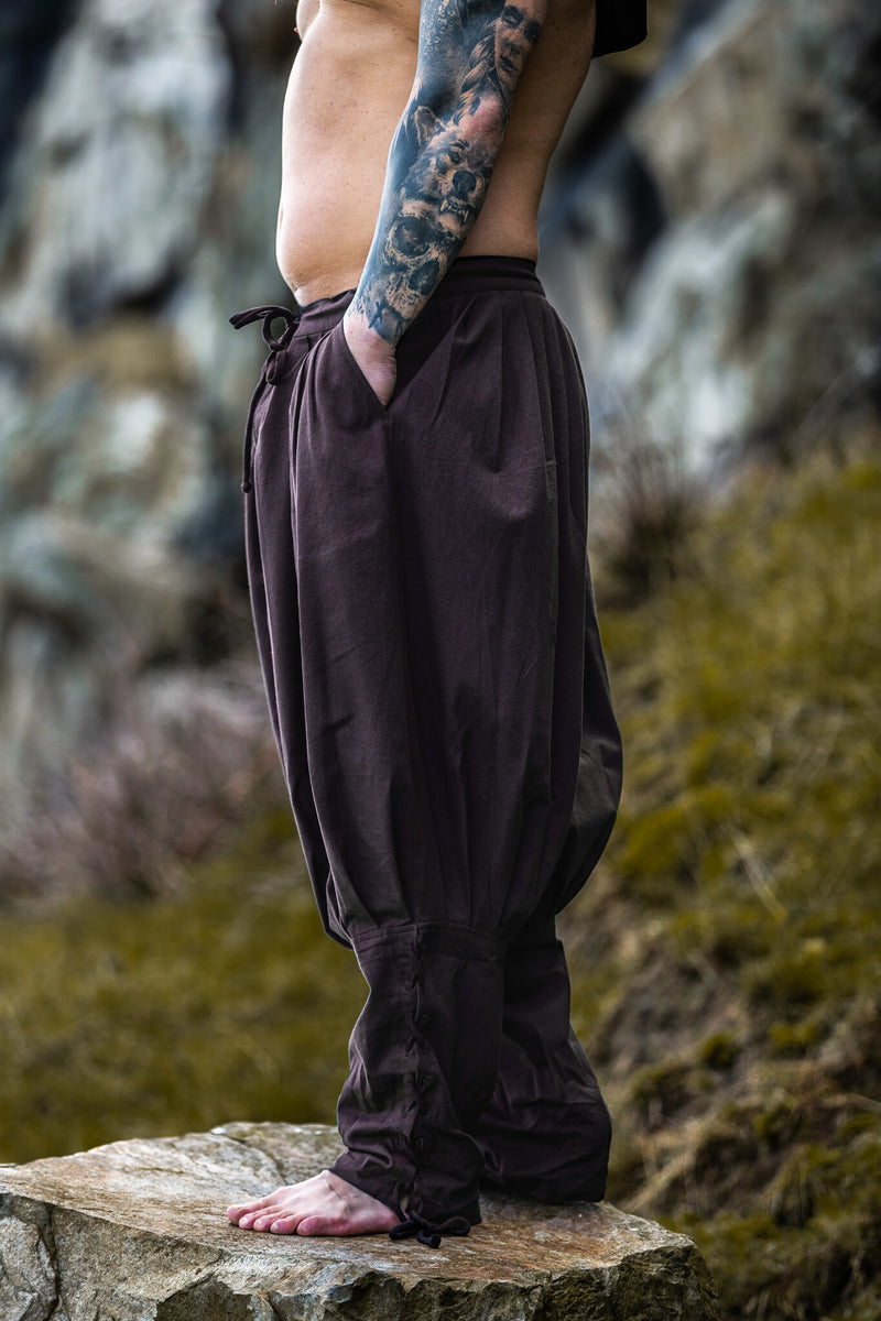 Wikińskie spodnie Rusvik, brązowe