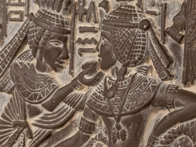 Relief Cleopatra og Marcus Antonius