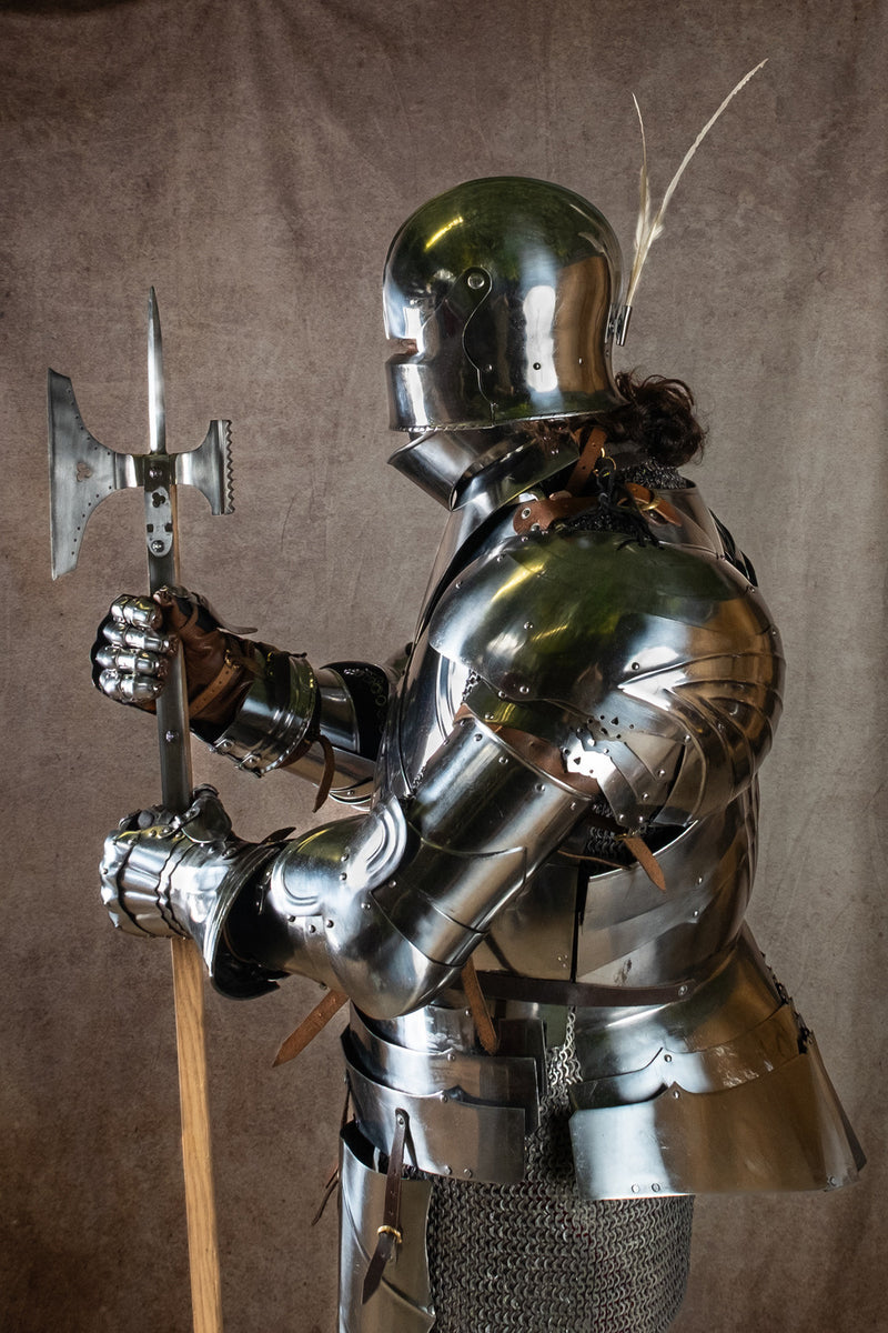 Schweizisk sallet (1490–1500), 2 mm (battle-ready)