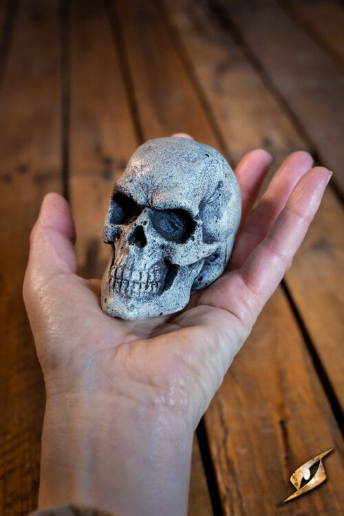 LARP skull, steel color