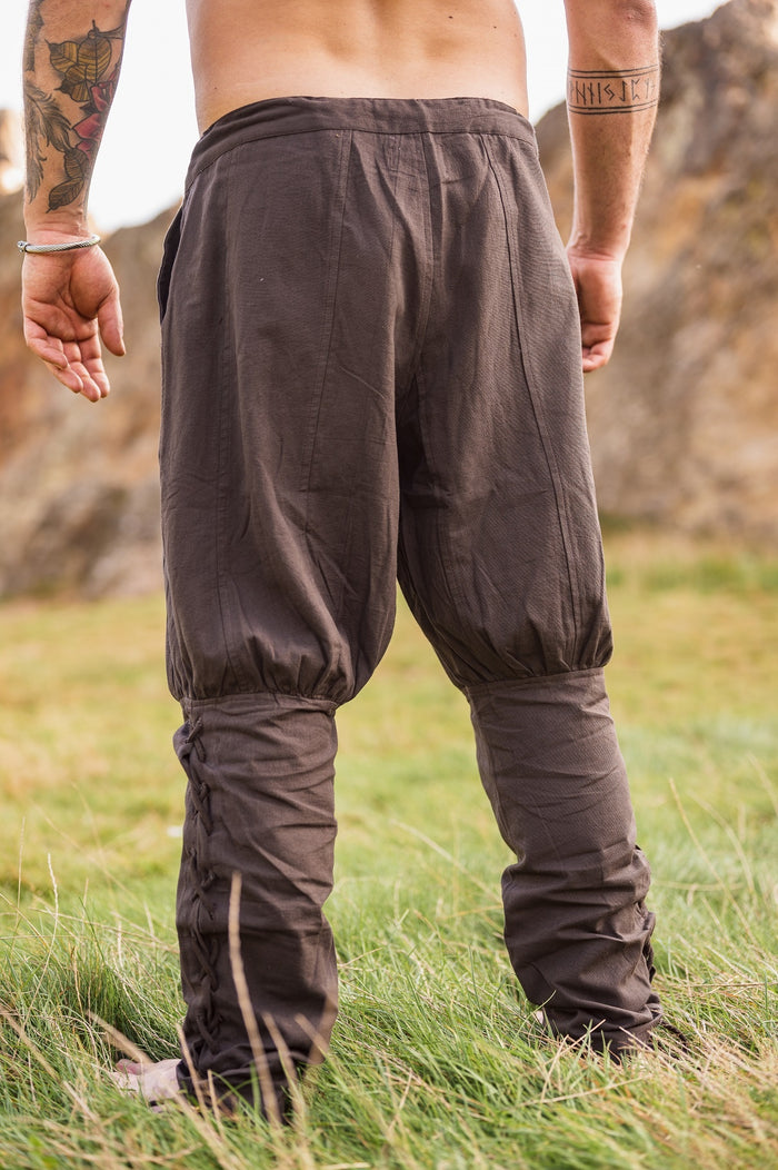 Spodnie wikińskie Dublin, brązowe