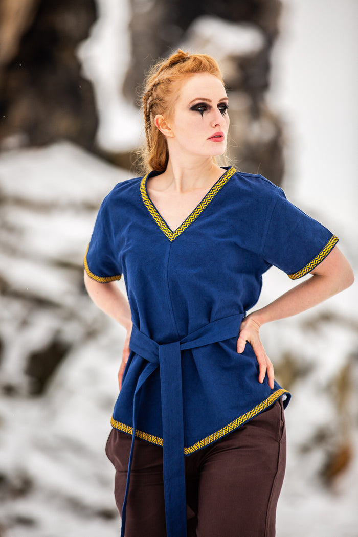 Valkyrie tunic Brynhild, blue