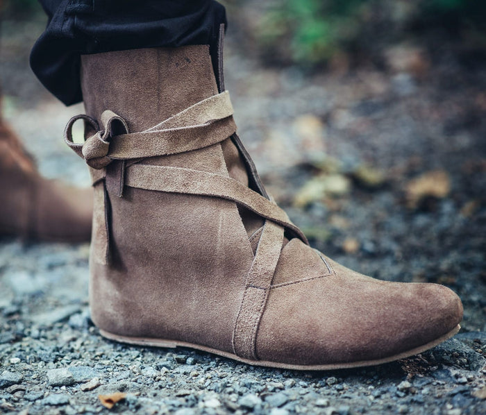 Bottes Haithabu, velours, brun