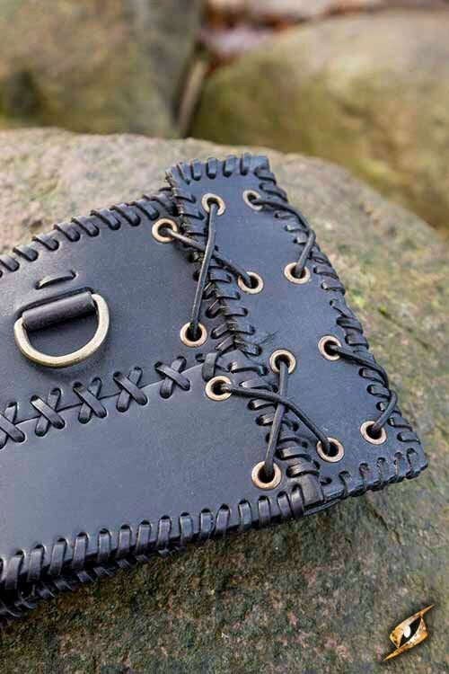 Broad waist belt, black