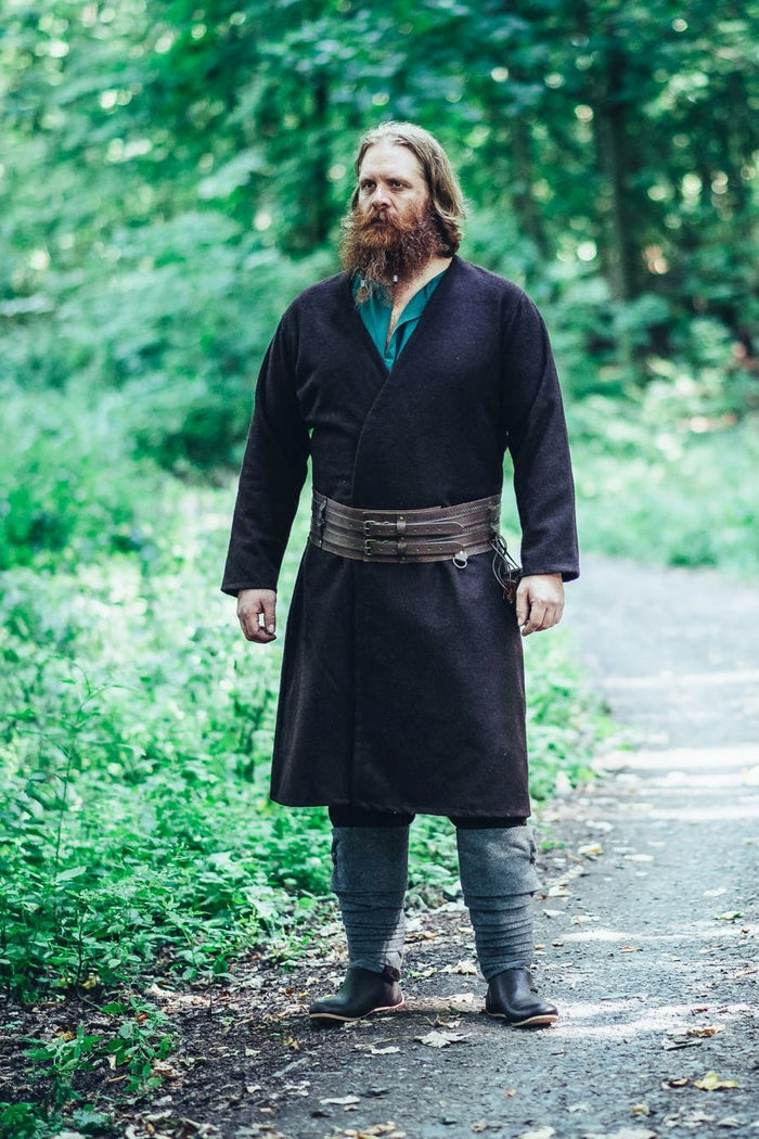 Kaftan Gustav, schwarz, Wollmischung