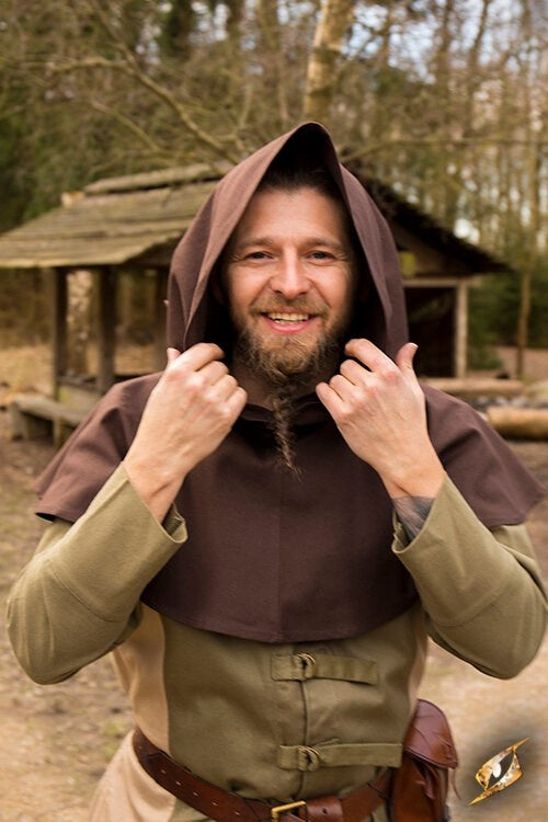 Cappuccio medievale Walt, marrone