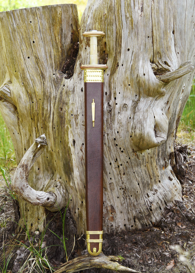 Angelsächsisches Schwert Feltwell, 4. 5. Jahrhundert, halbscharf