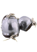 Steel poleyns, knee armor, 1.6 mm