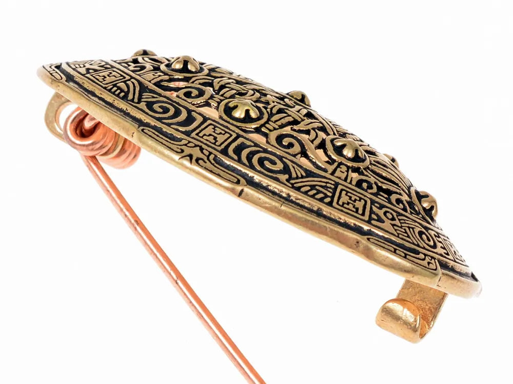 Wikińska brosza tarczowa IX wieku, styl Borre, brąz, cena za sztukę