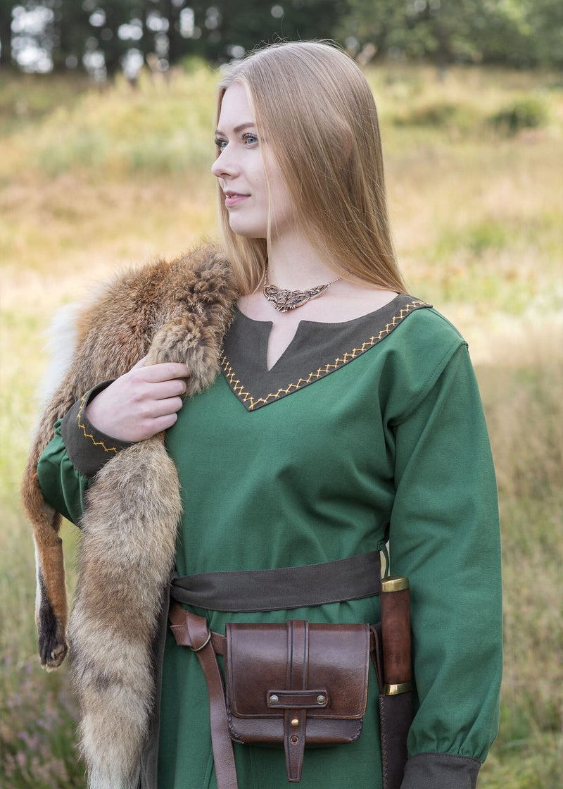 Vestido vikingo Helga, verde