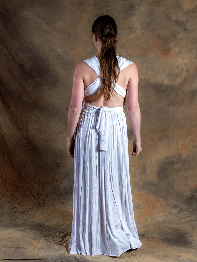 Gudindekjole Afrodite, hvid