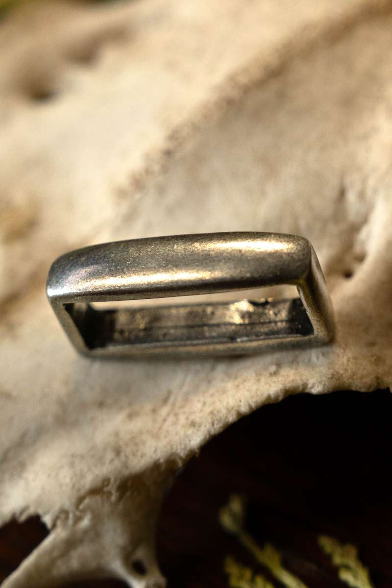 Riemlus, verzilverd, 2 cm riemen