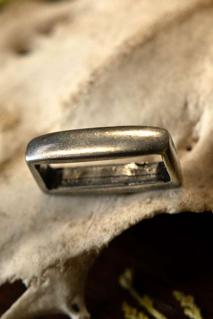 Riemlus, verzilverd, 2 cm riemen