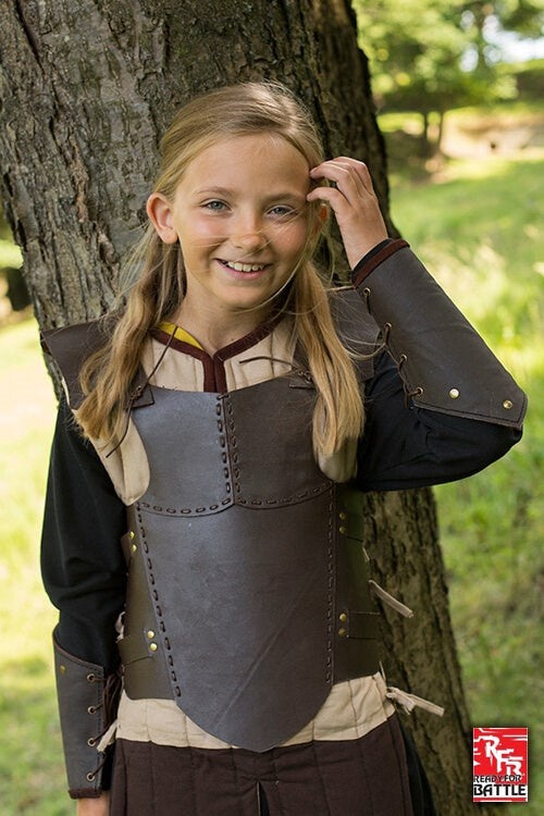 RFB Lederarmschienen, Unterarmschützer, braun, Paar