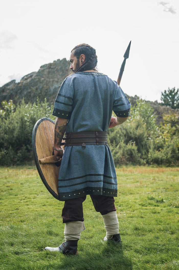 Viking tuniek Rollo, blauw-grijs