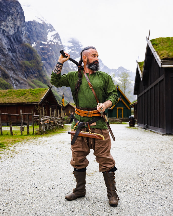 Túnica vikinga Hans, verde