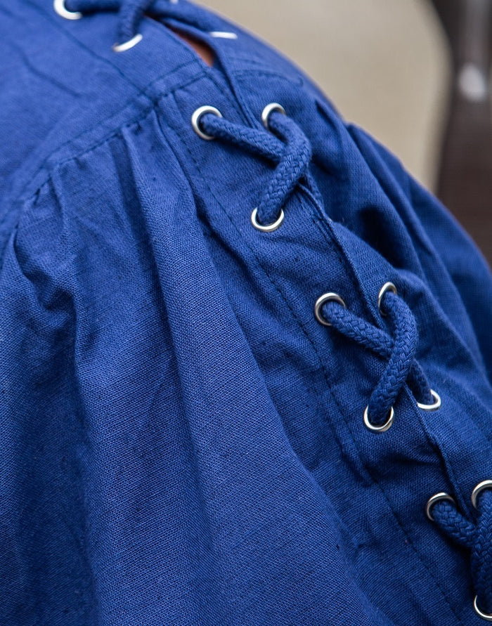 Pirat skjorta med snörning, blå