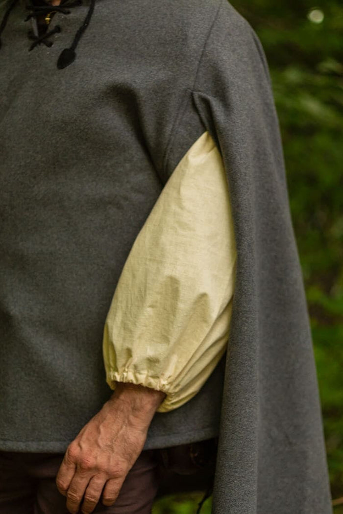 Gardecorp, reismantel Raven, wolmix, grijs