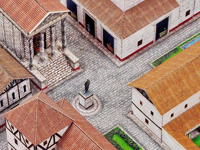 Model building kit Roman city