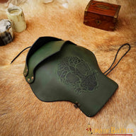 Odinė pauldron Yggdrasil Mjolnir, žalia