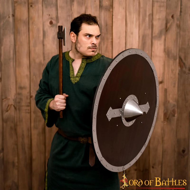 Tidligmiddelalderligt rundt skjold