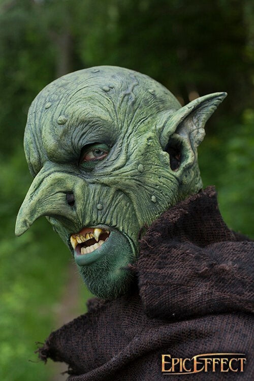 Aardman Masker, groen, LARP masker