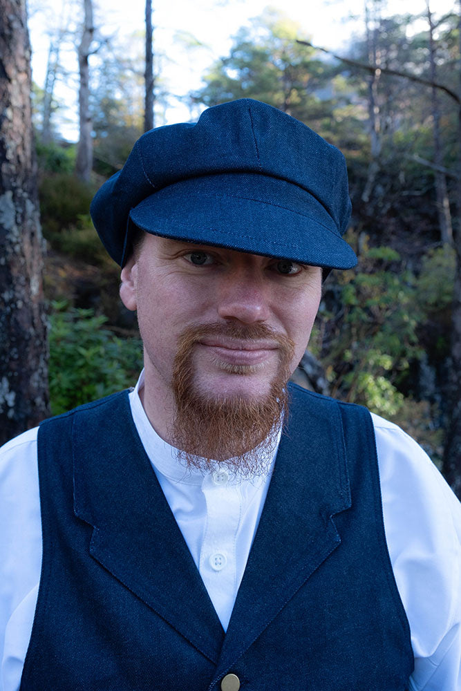 1920 chapeau Charlie, bleu