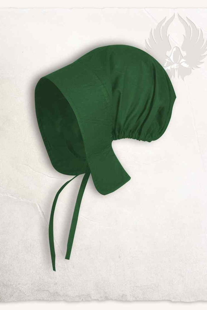 Middeleeuwse dameskap Greta, groen