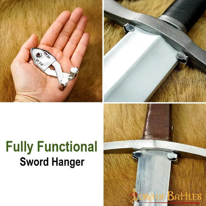 Wall hanger for swords, max. blade width 6.5 cm